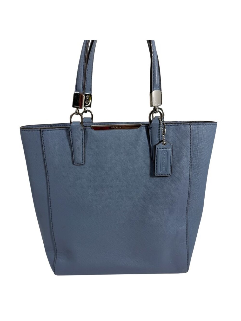 Coach Cornflower Blue Saffiano Leather Mini Madison North South Tote 29001